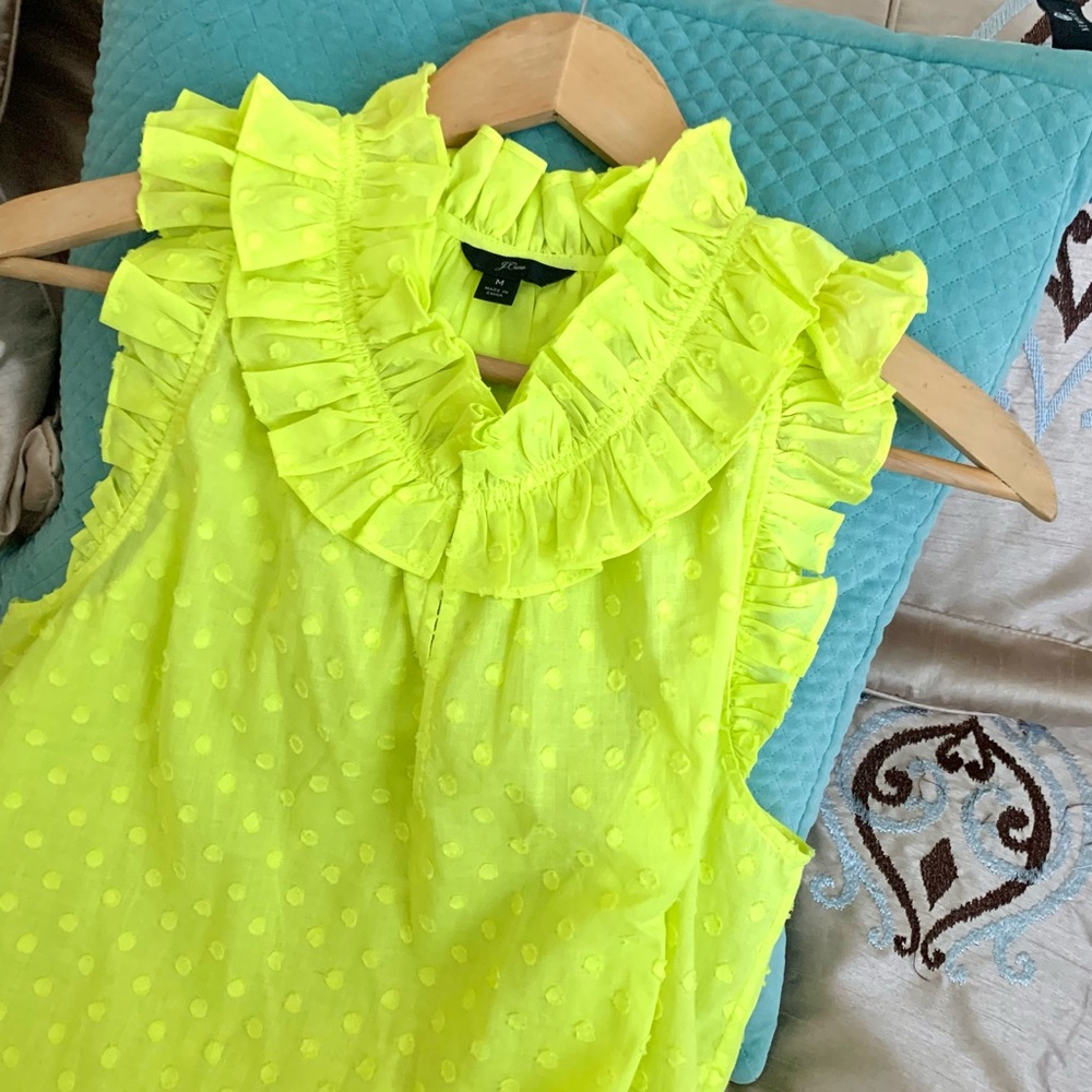JCrew Ruffle Collar Top - Picture 6 of 11